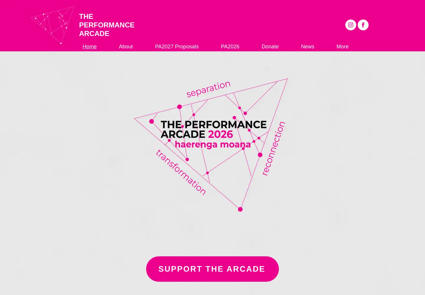 Screenshot of theperformancearcade.com