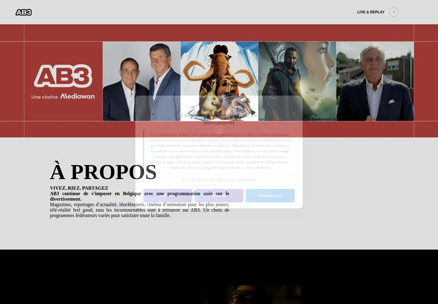 Screenshot of ab3.be