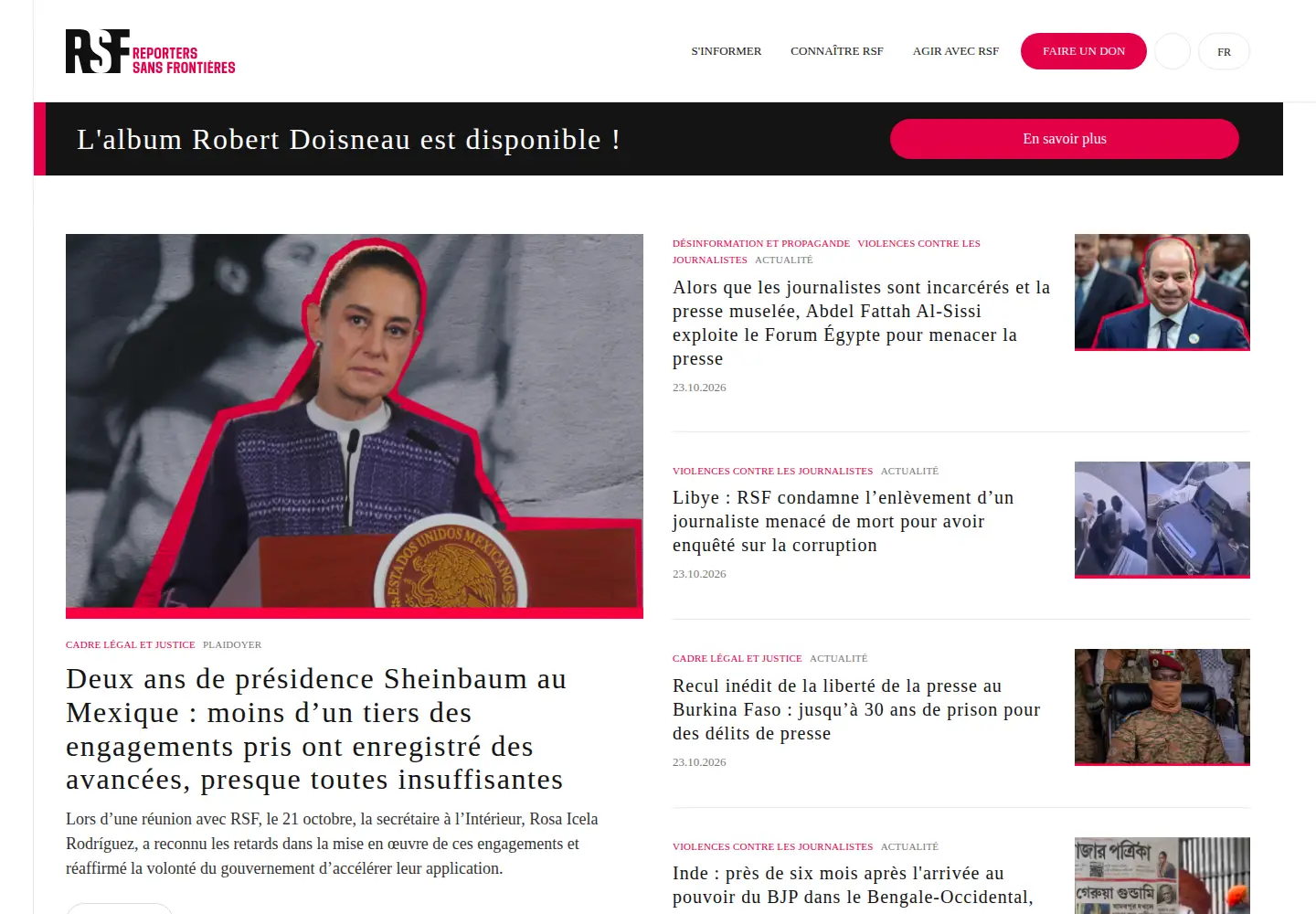 Screenshot of rsf.fr