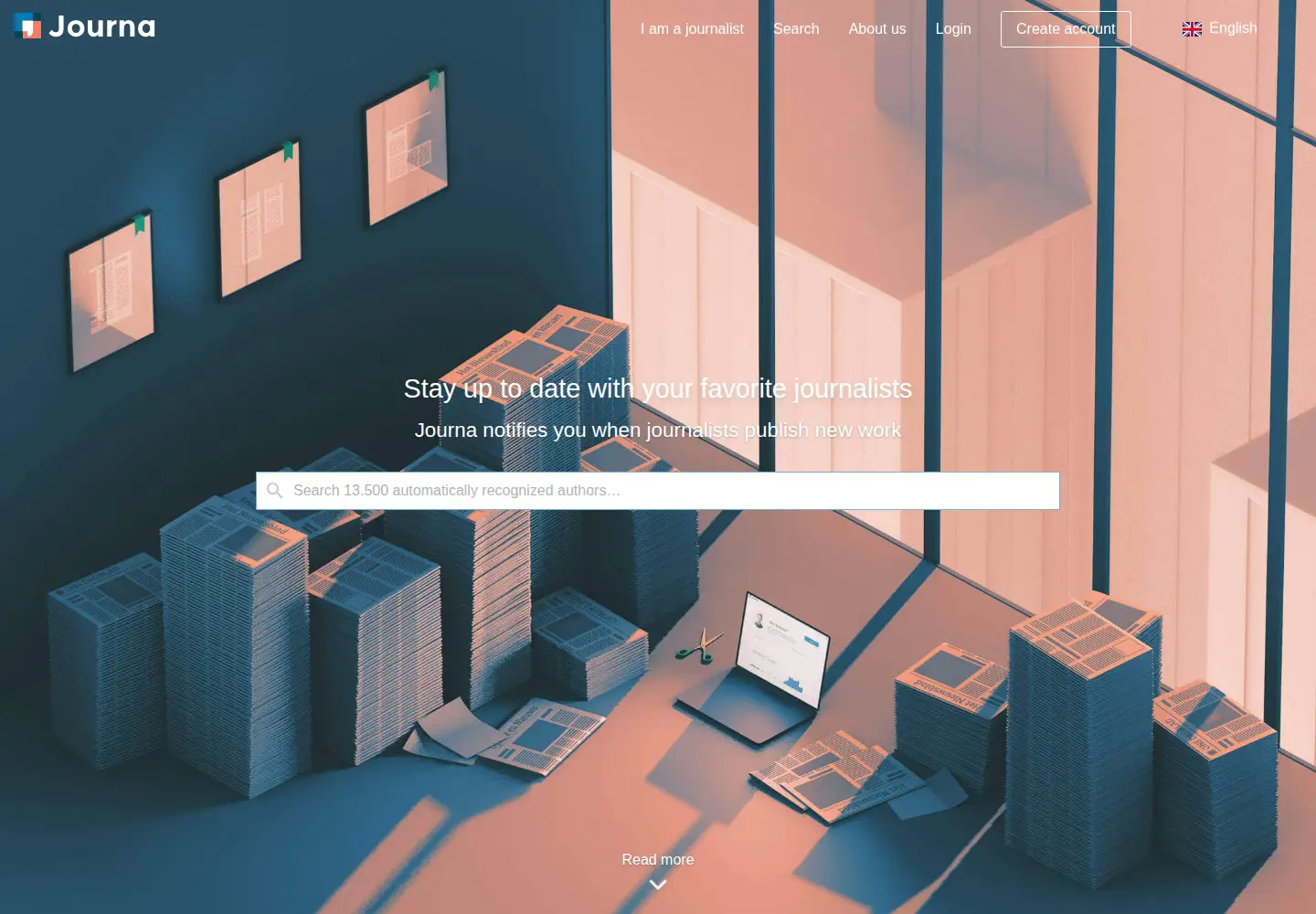 Screenshot of journa.com