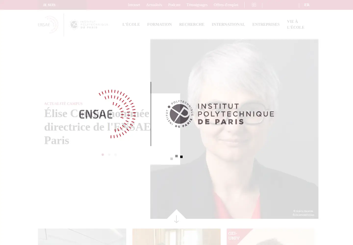Screenshot of ensae.fr