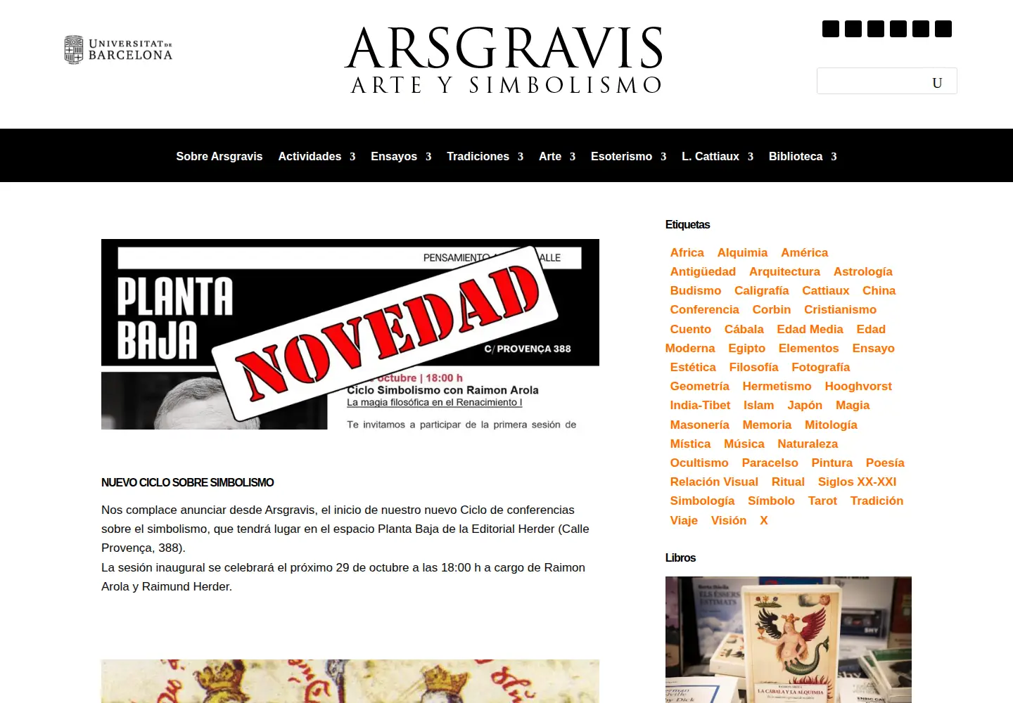 Screenshot of arsgravis.com