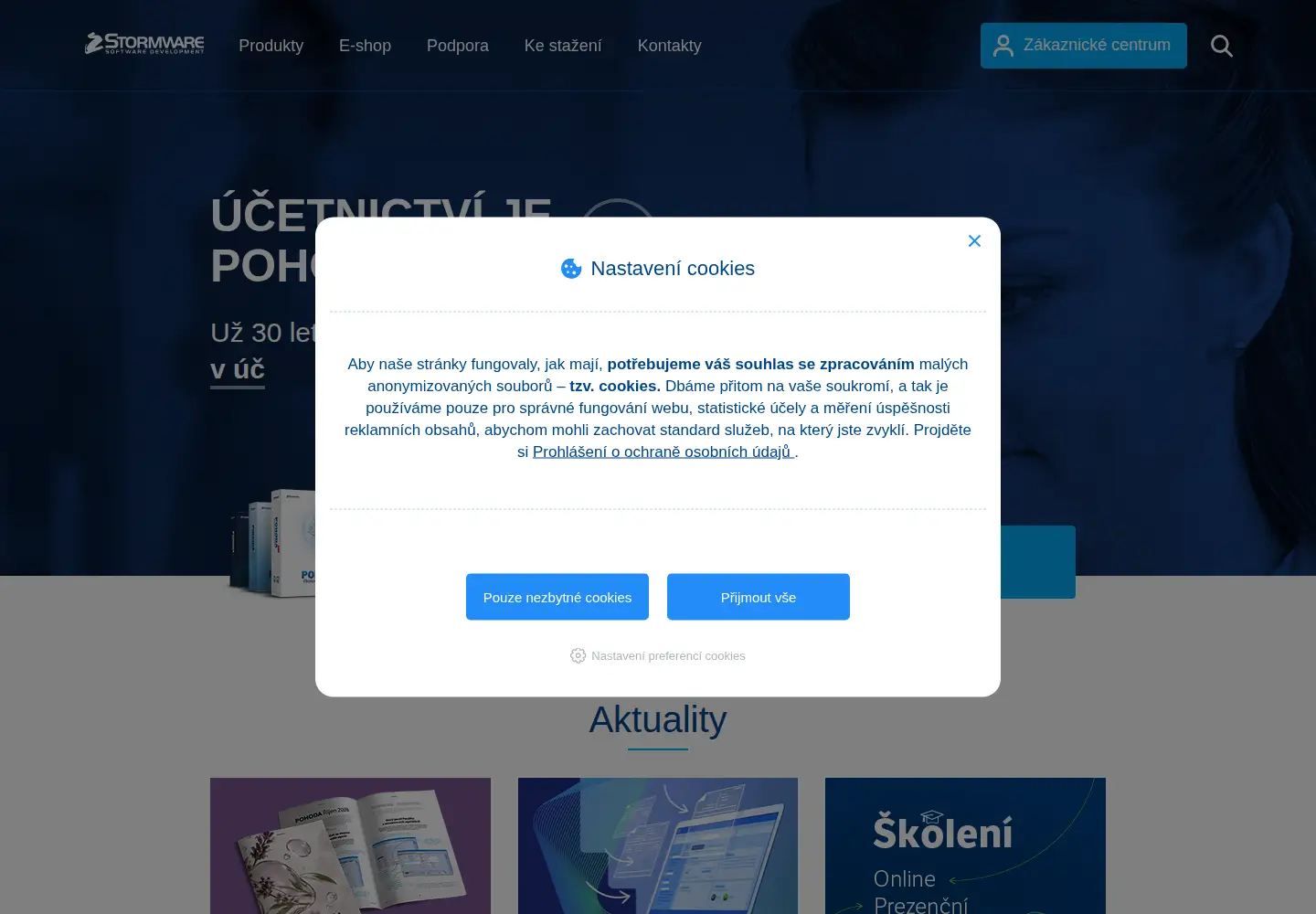 Screenshot of stormware.cz