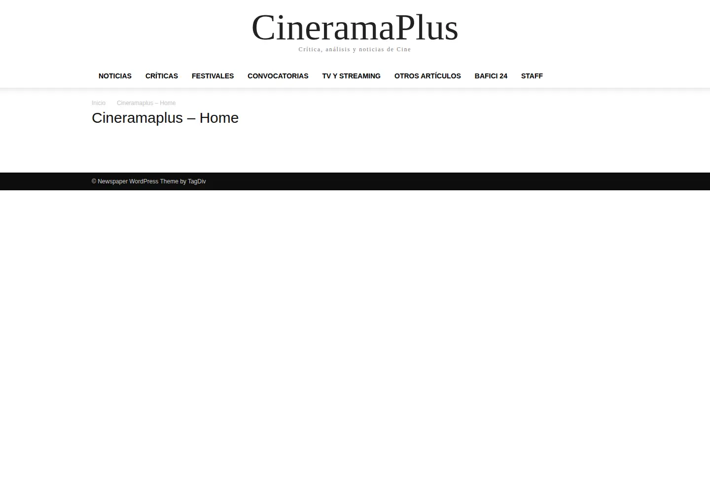 Screenshot of cineramaplus.com.ar