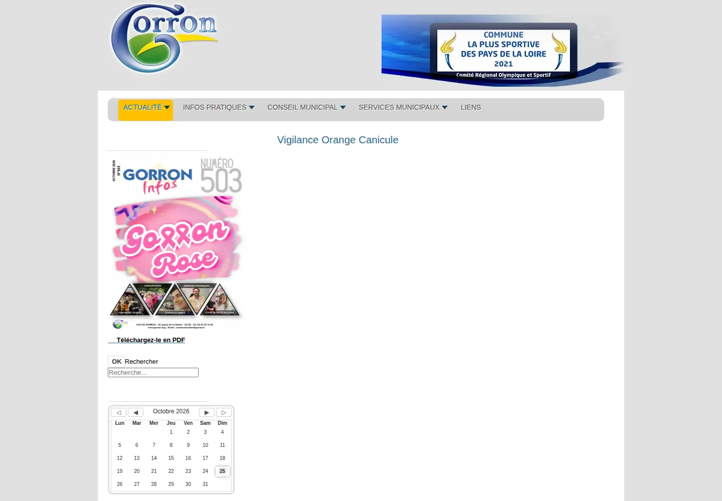 Screenshot of gorron.org