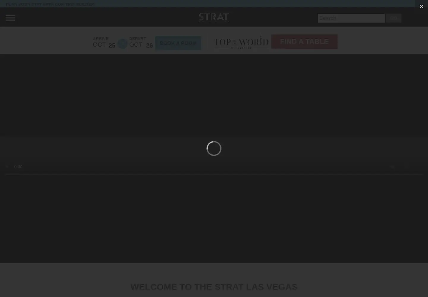 Screenshot of stratospherehotel.com
