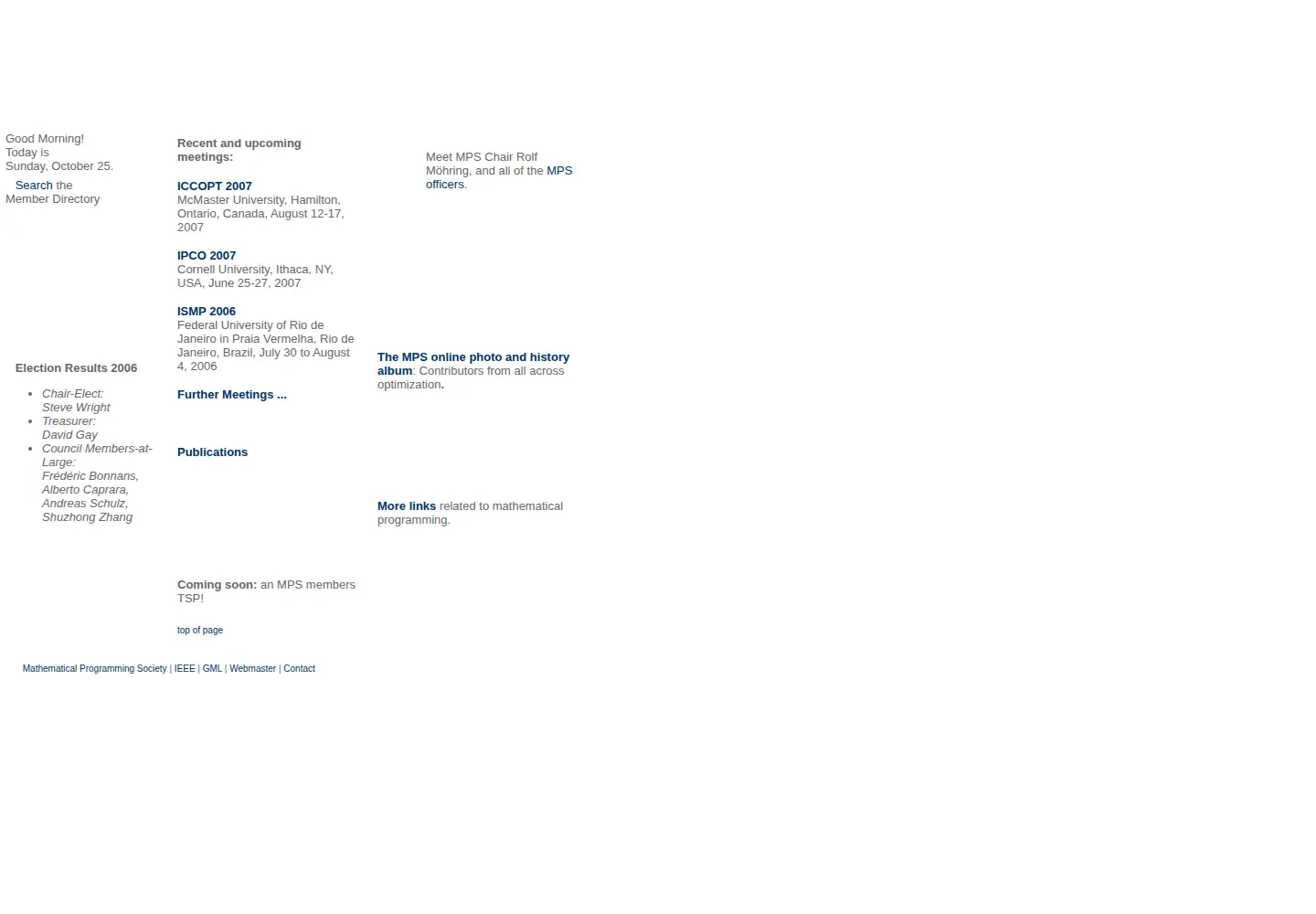 Screenshot of mathprog.org