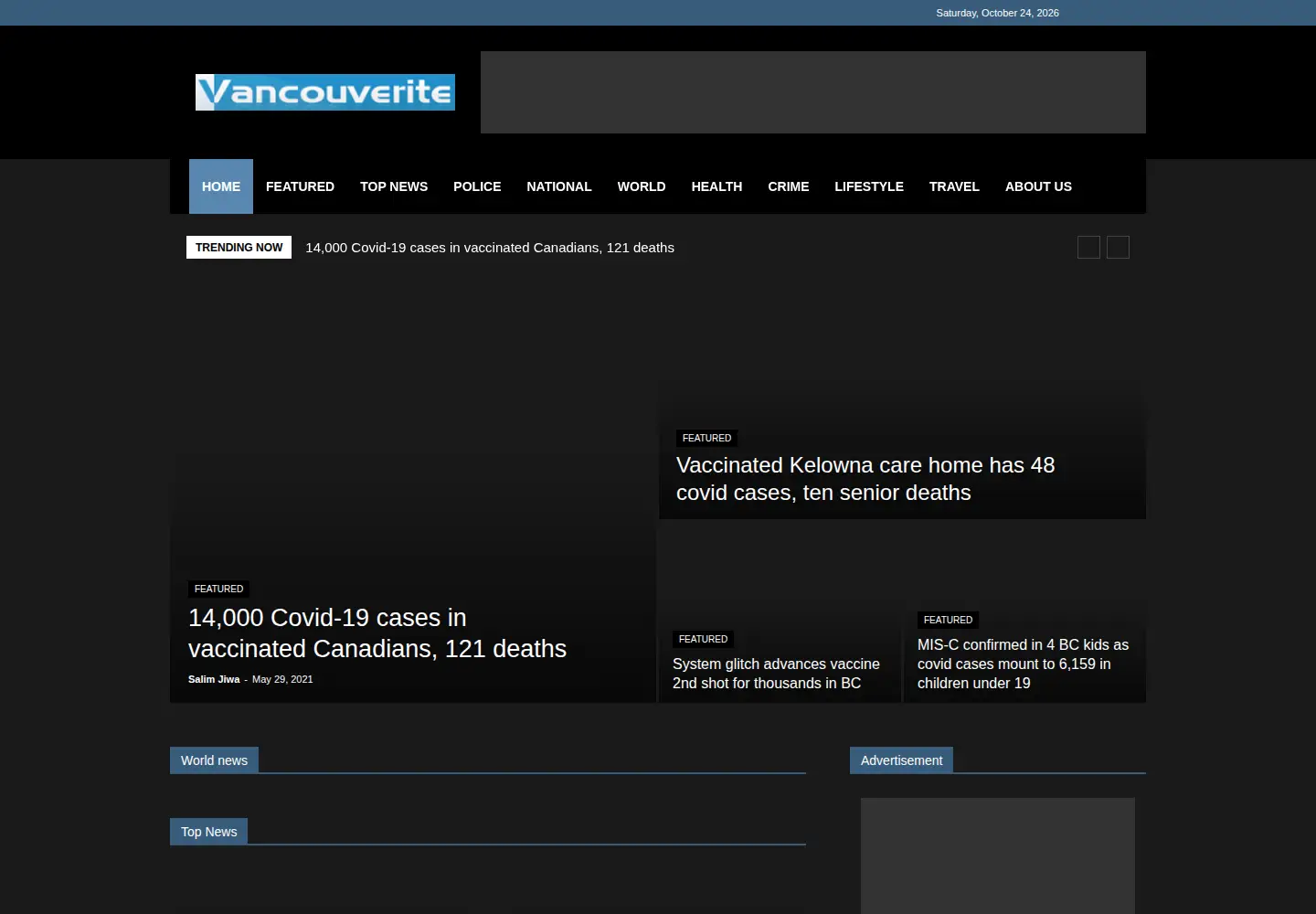 Screenshot of vancouverite.com