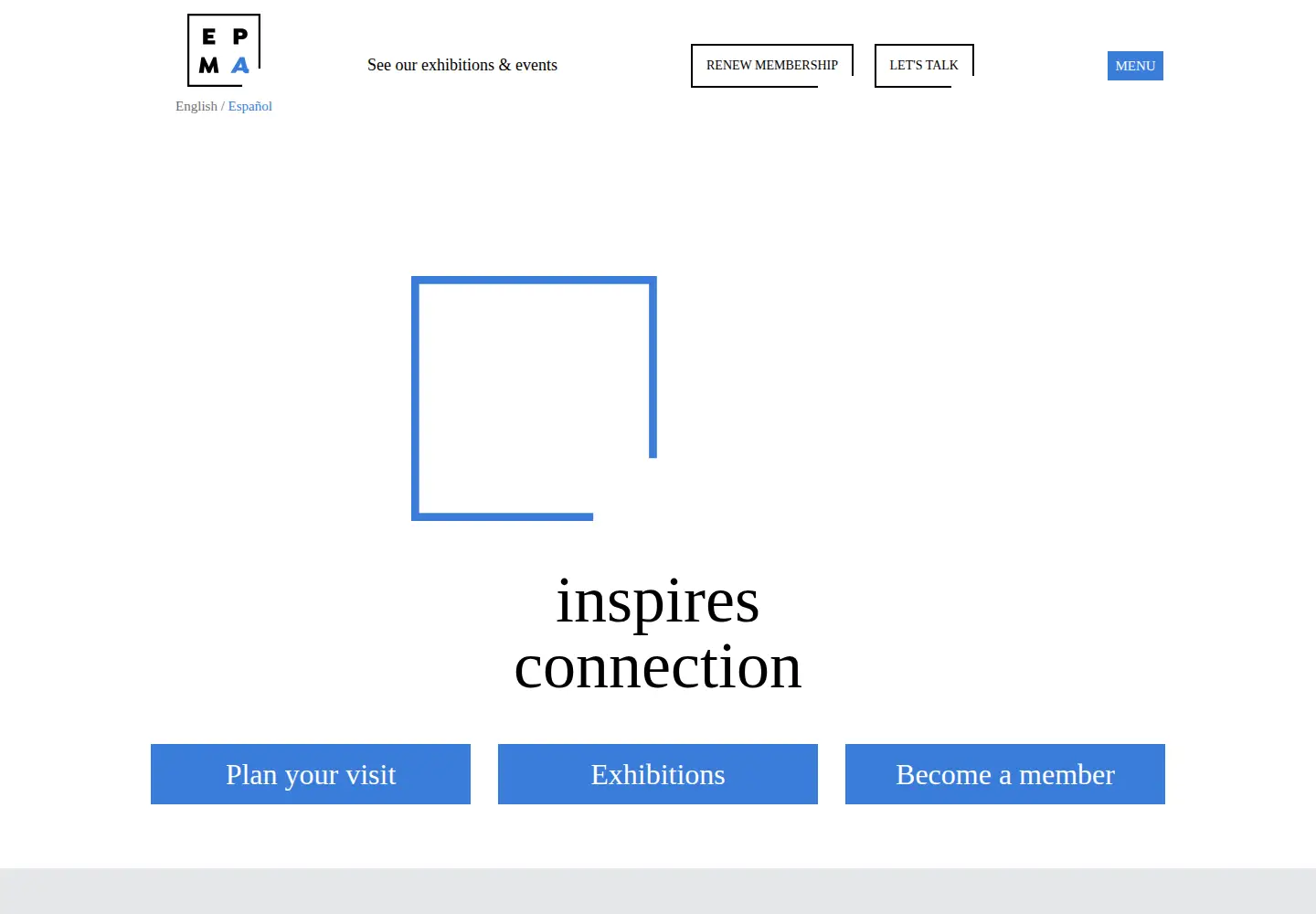 Screenshot of epma.art