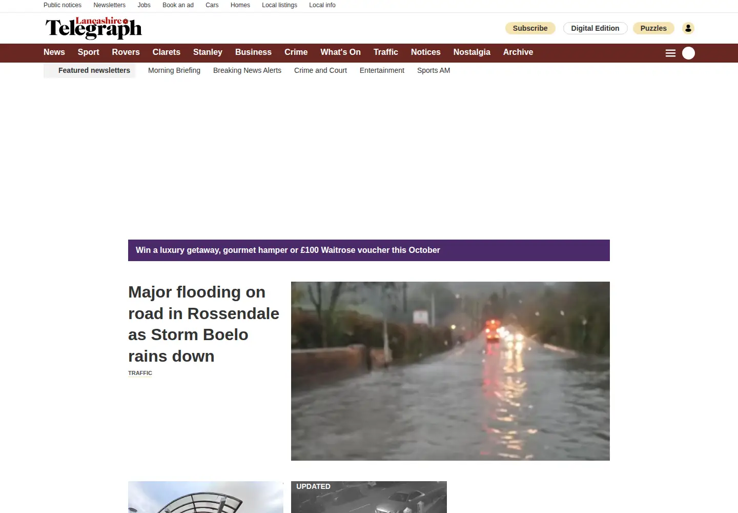 Screenshot of blackburncitizen.co.uk