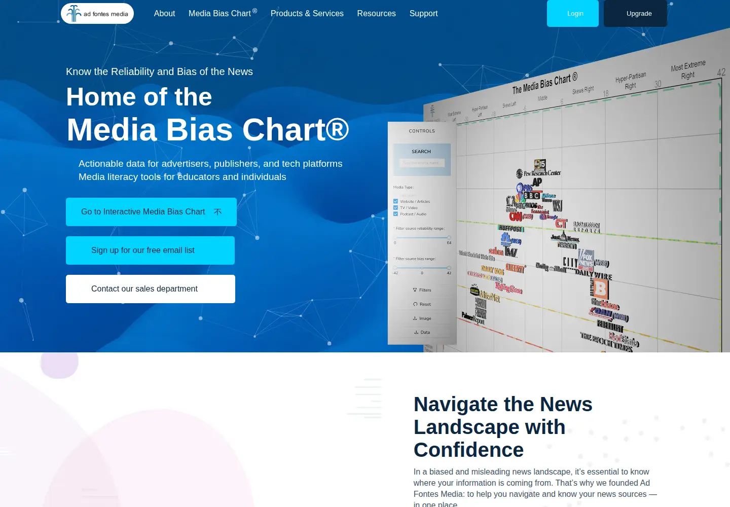 Screenshot of adfontesmedia.com