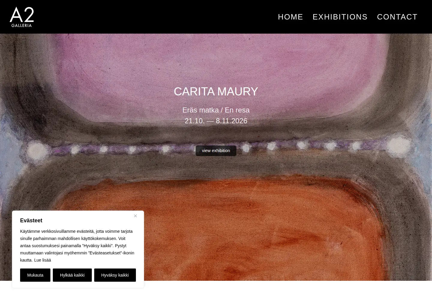 Captured homepage of galleria-a2.fi in the current scan