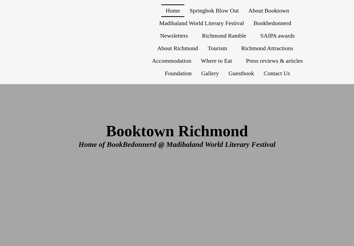 Captured homepage of richmondnc.co.za in the current scan