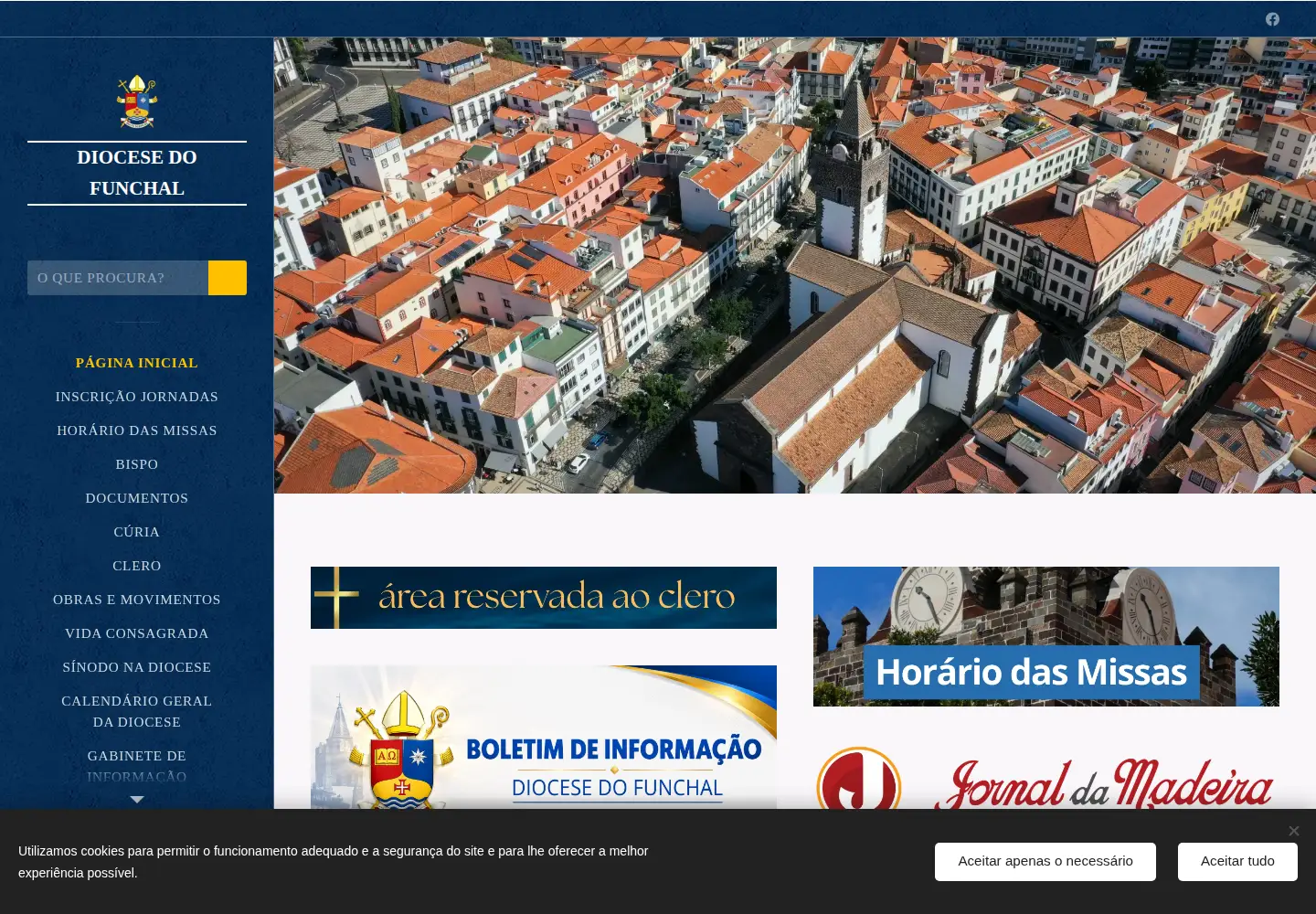 Screenshot of diocesedofunchal.com