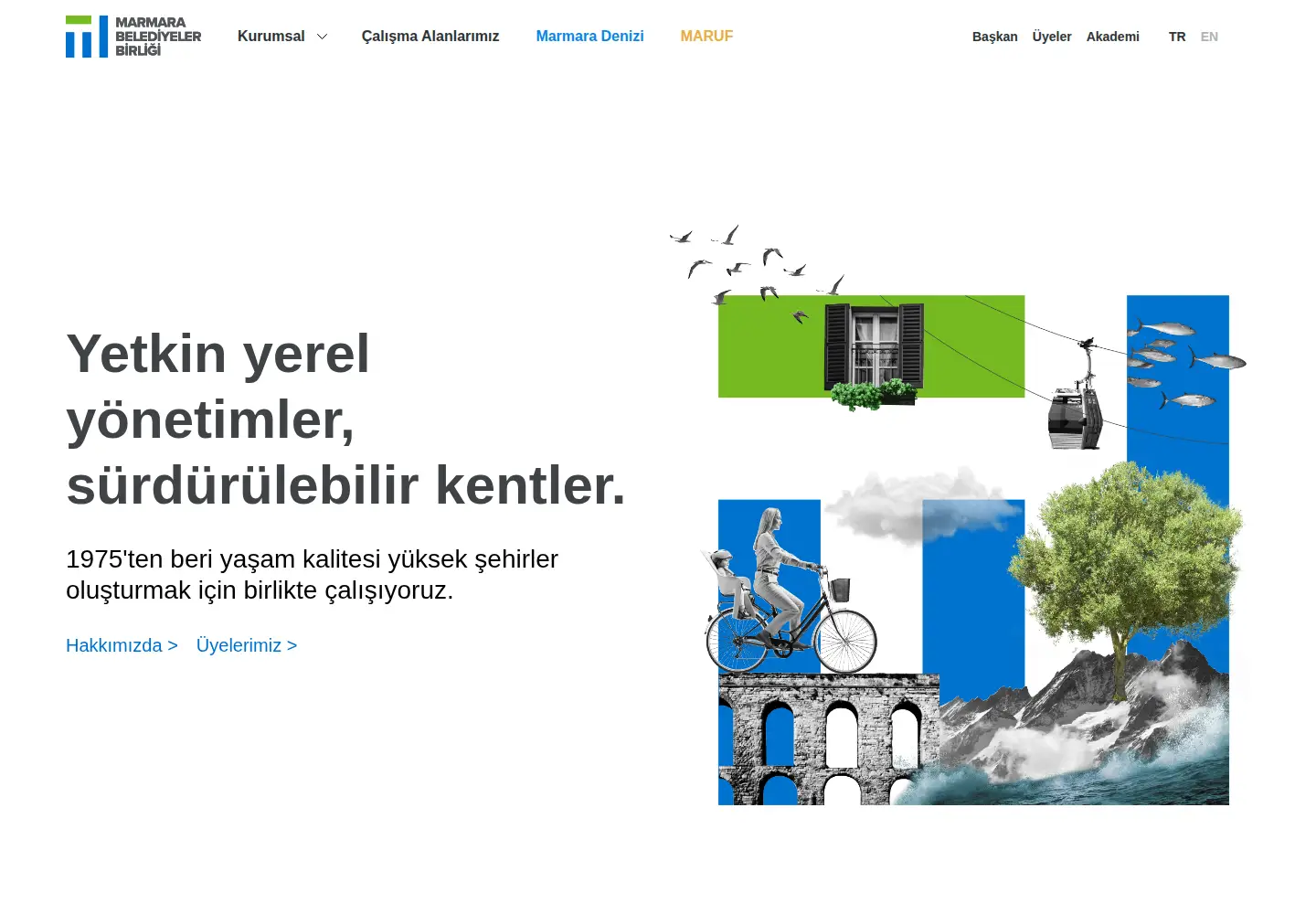 Screenshot of marmara.gov.tr