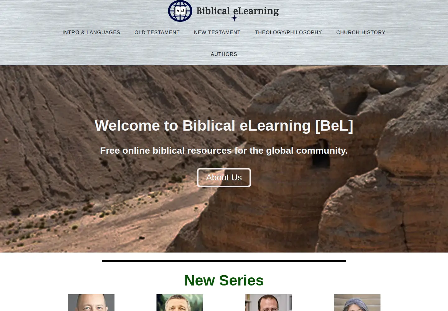 Screenshot of biblicalelearning.org