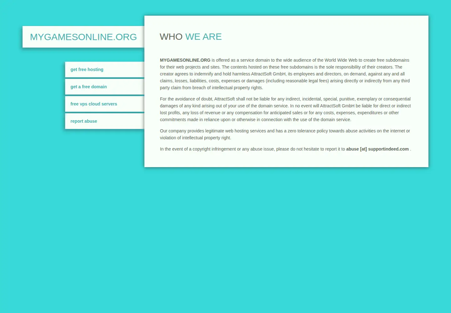 Screenshot of mygamesonline.org