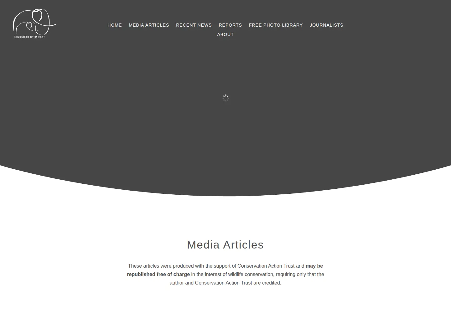 Screenshot of conservationaction.co.za