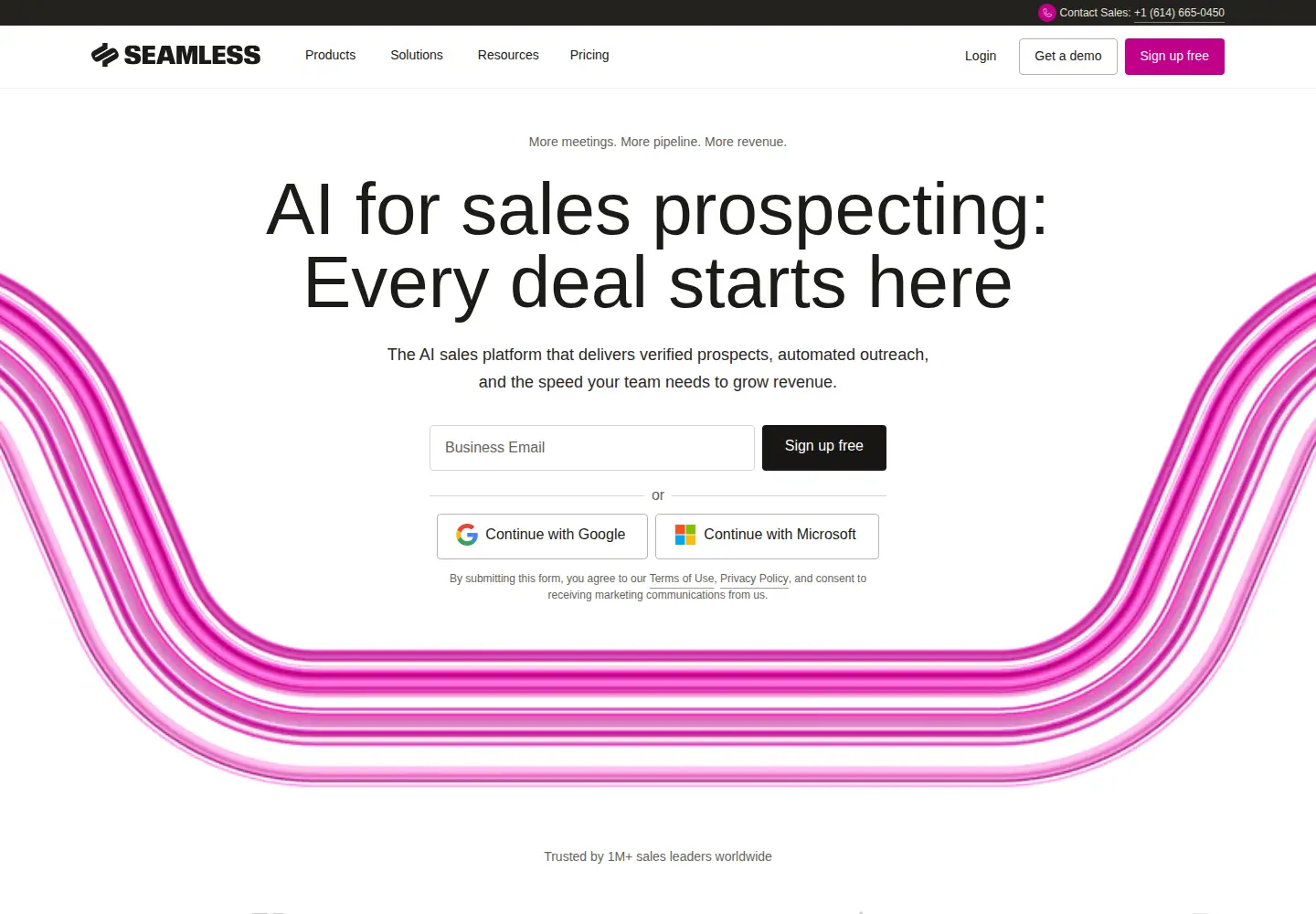 Screenshot of seamless.ai