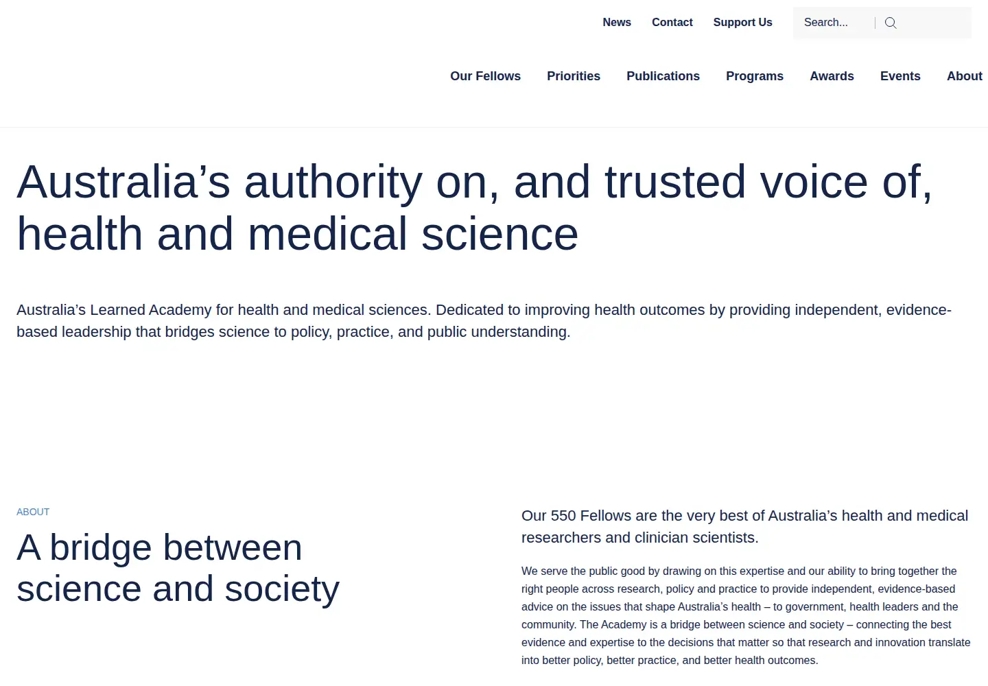 Screenshot of aahms.org