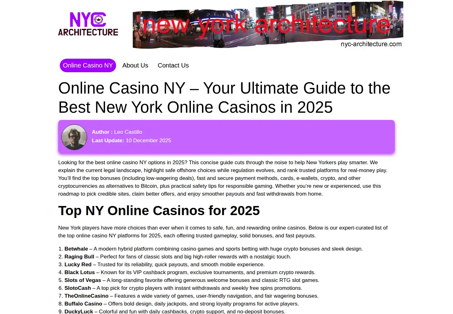 Screenshot of nyc-architecture.com