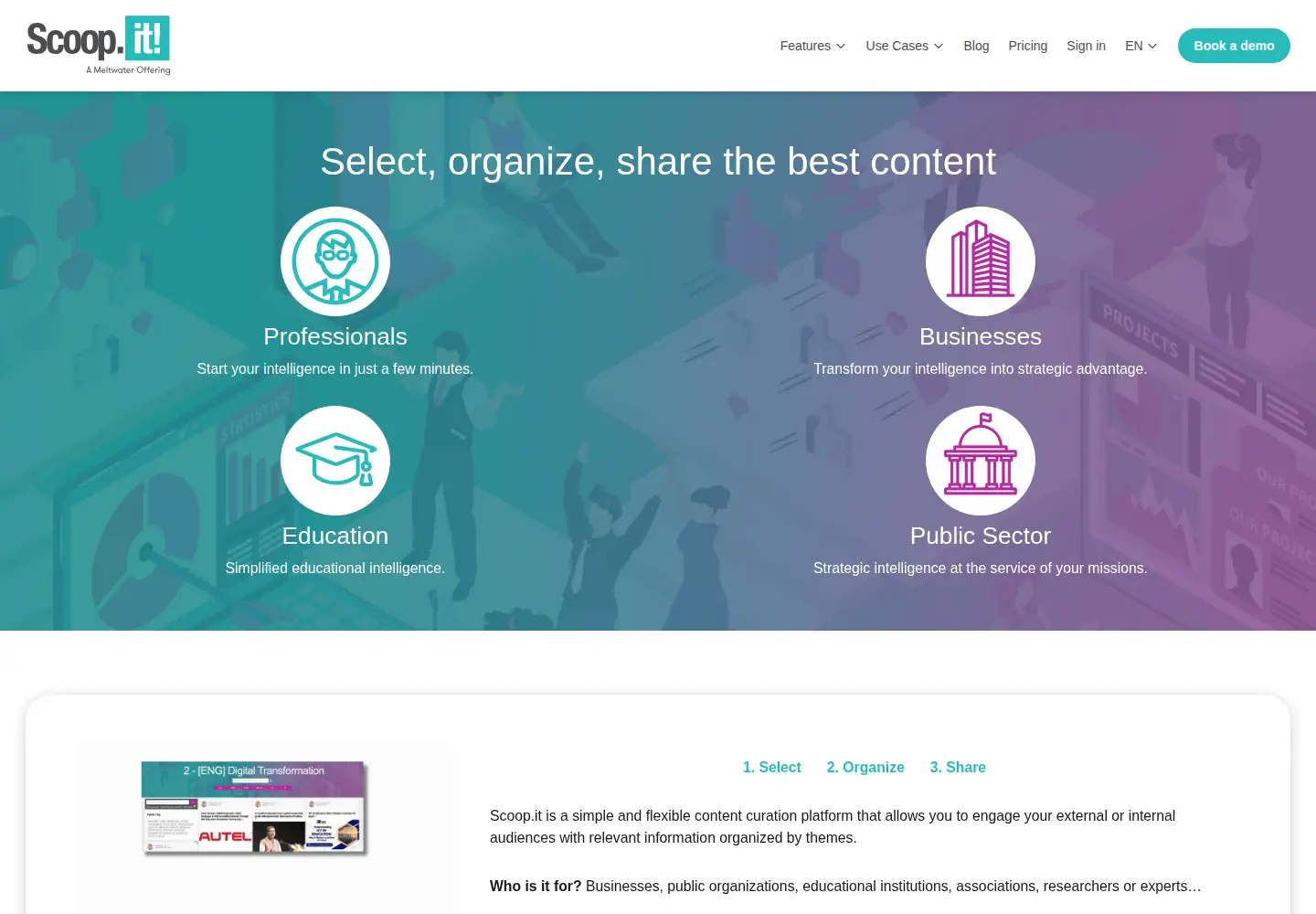 Screenshot of scoop.it
