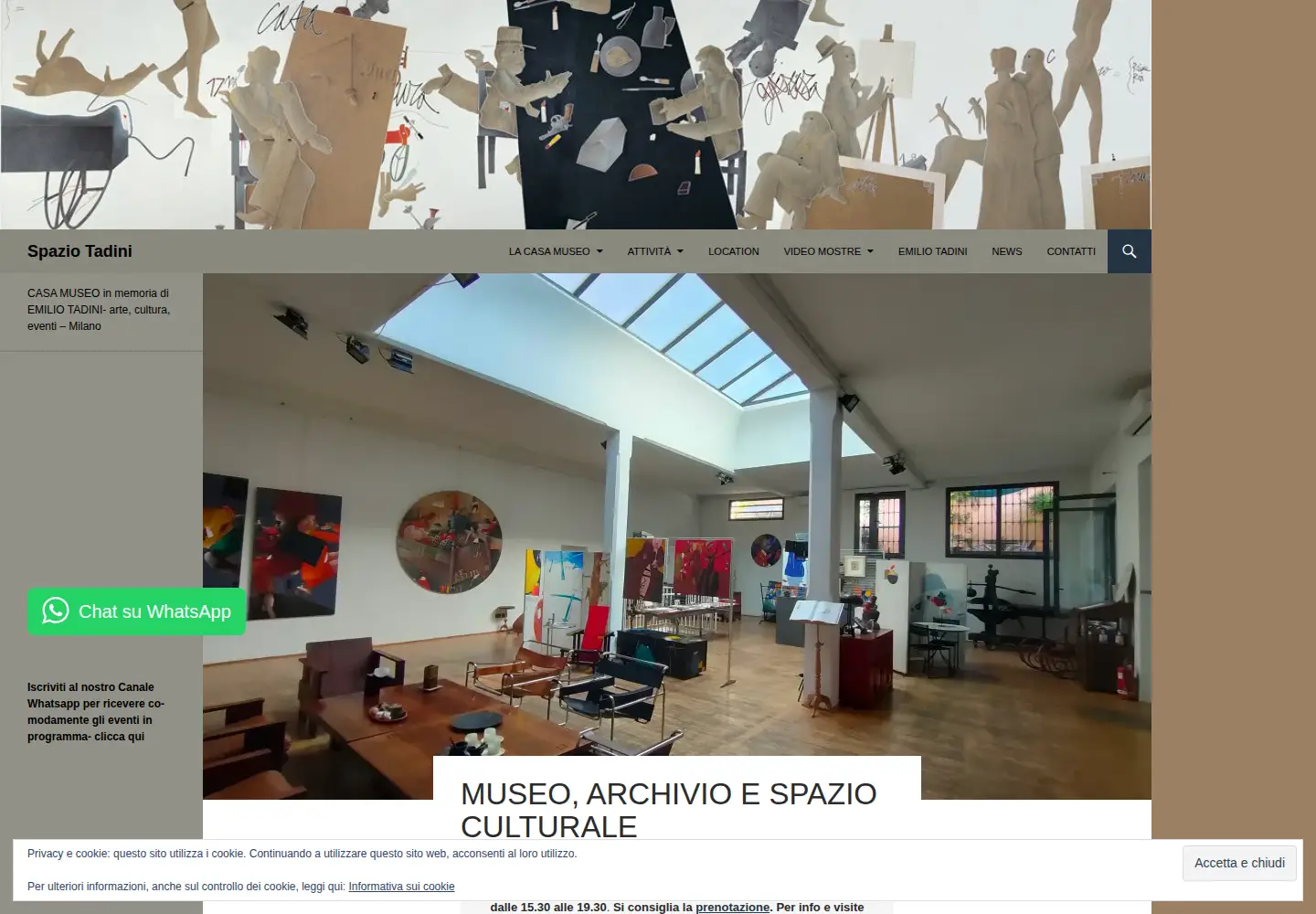 Screenshot of spaziotadini.com