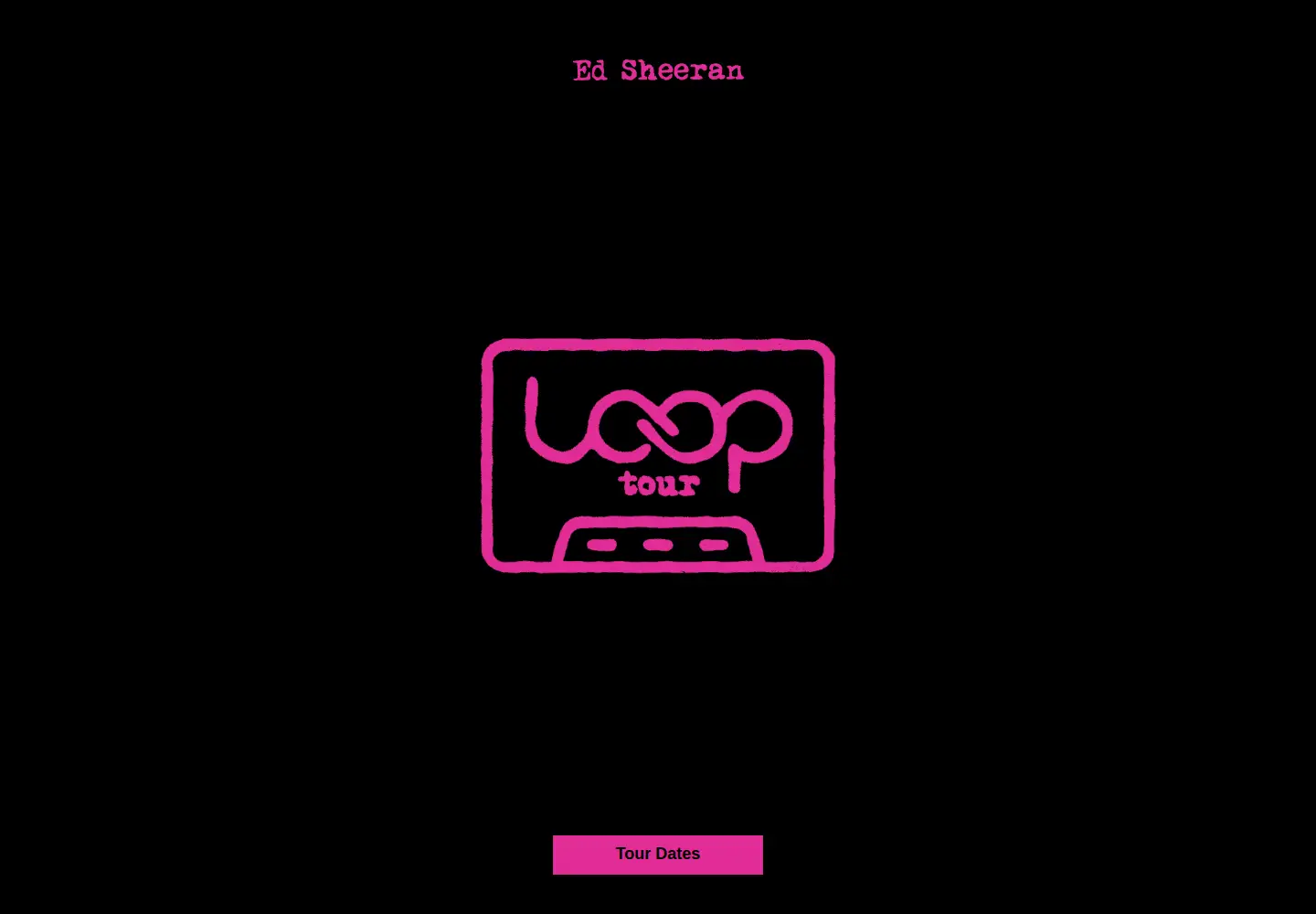 Screenshot of edsheeran.com