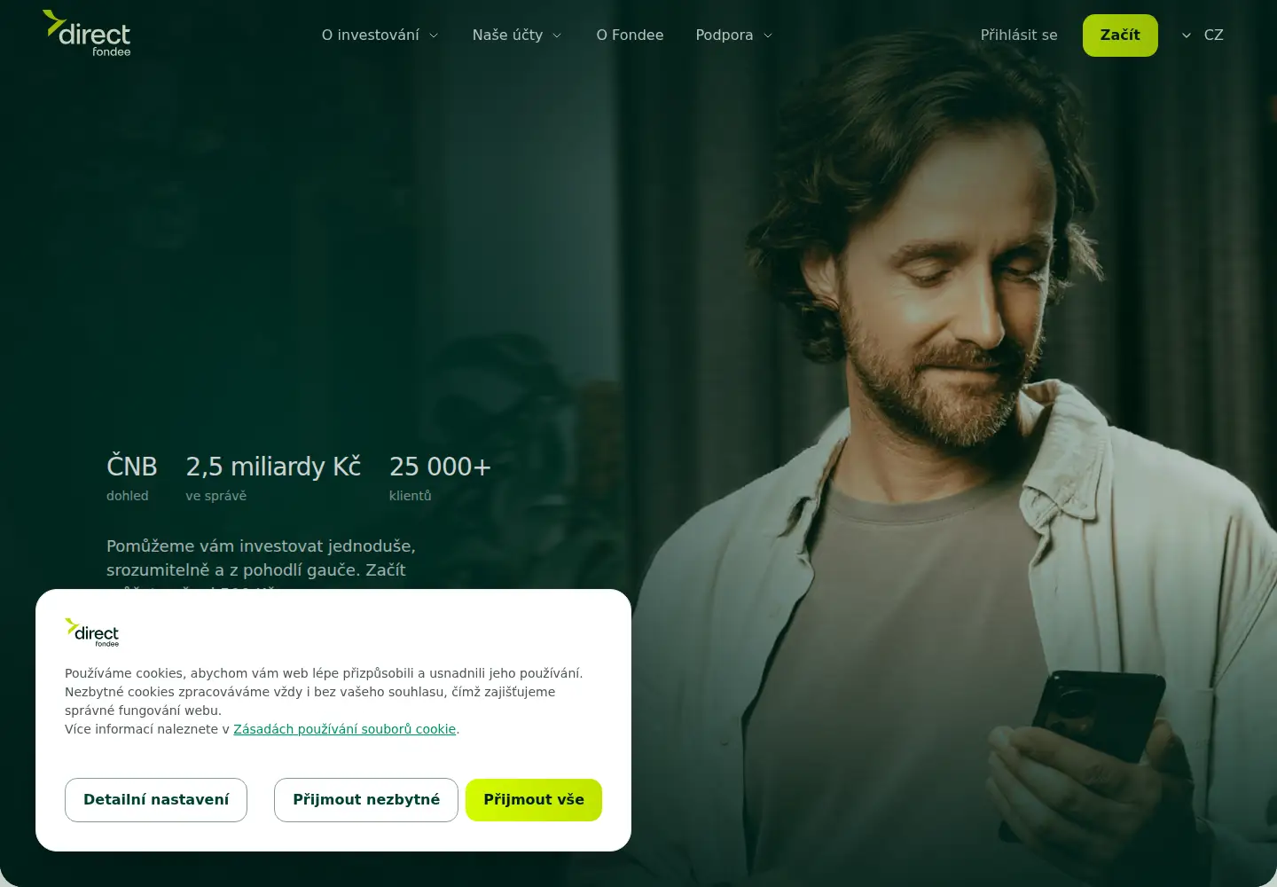 Screenshot of fondee.cz