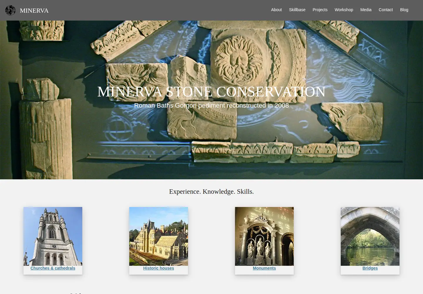 Captured homepage of minervaconservation.com in the current scan