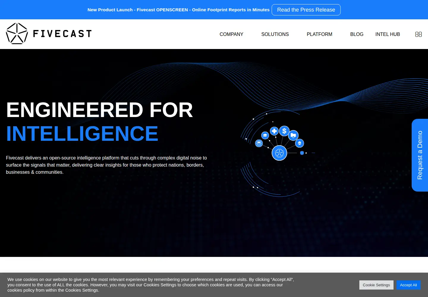 Screenshot of fivecast.com
