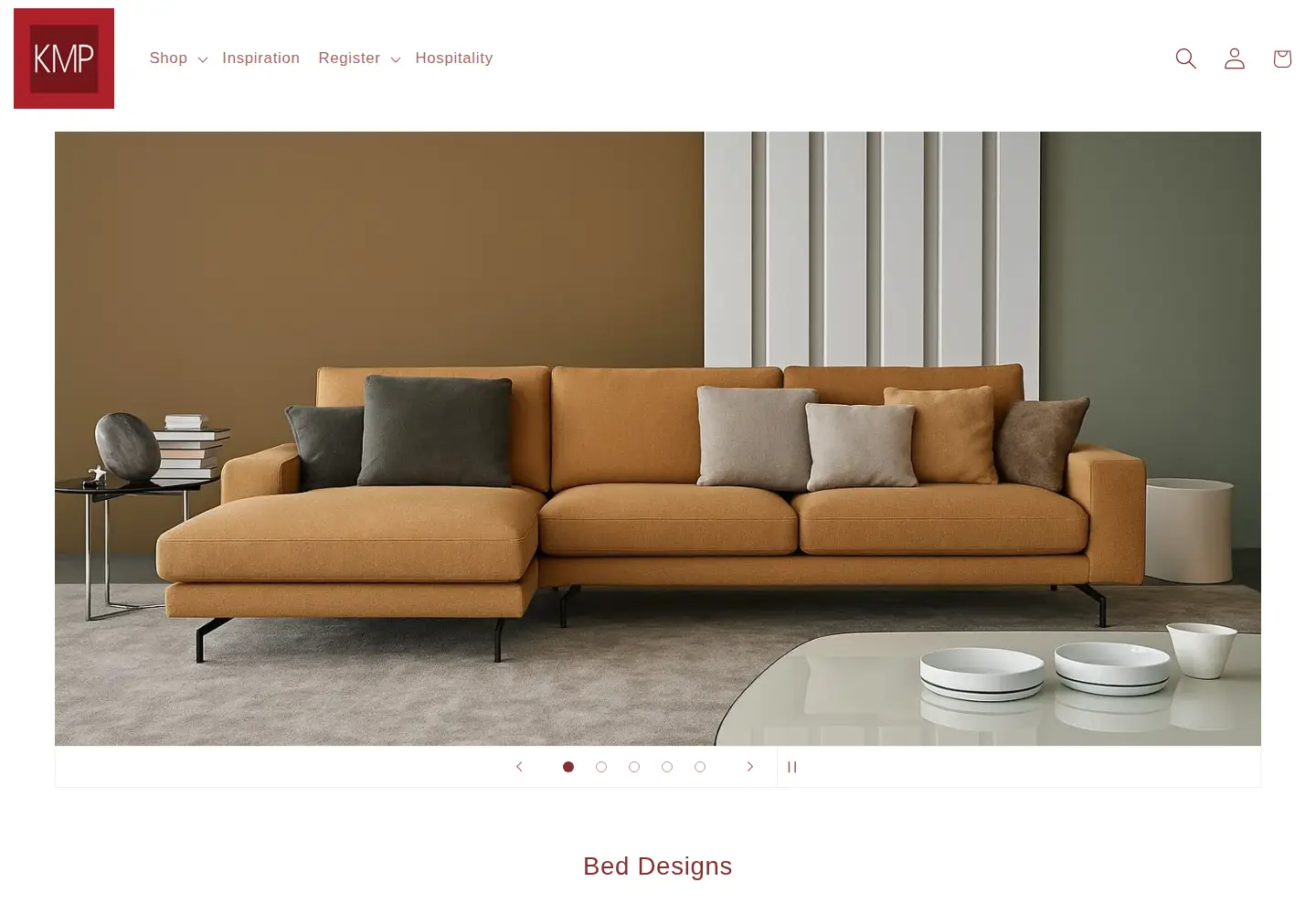 Screenshot of kmpfurniture.com