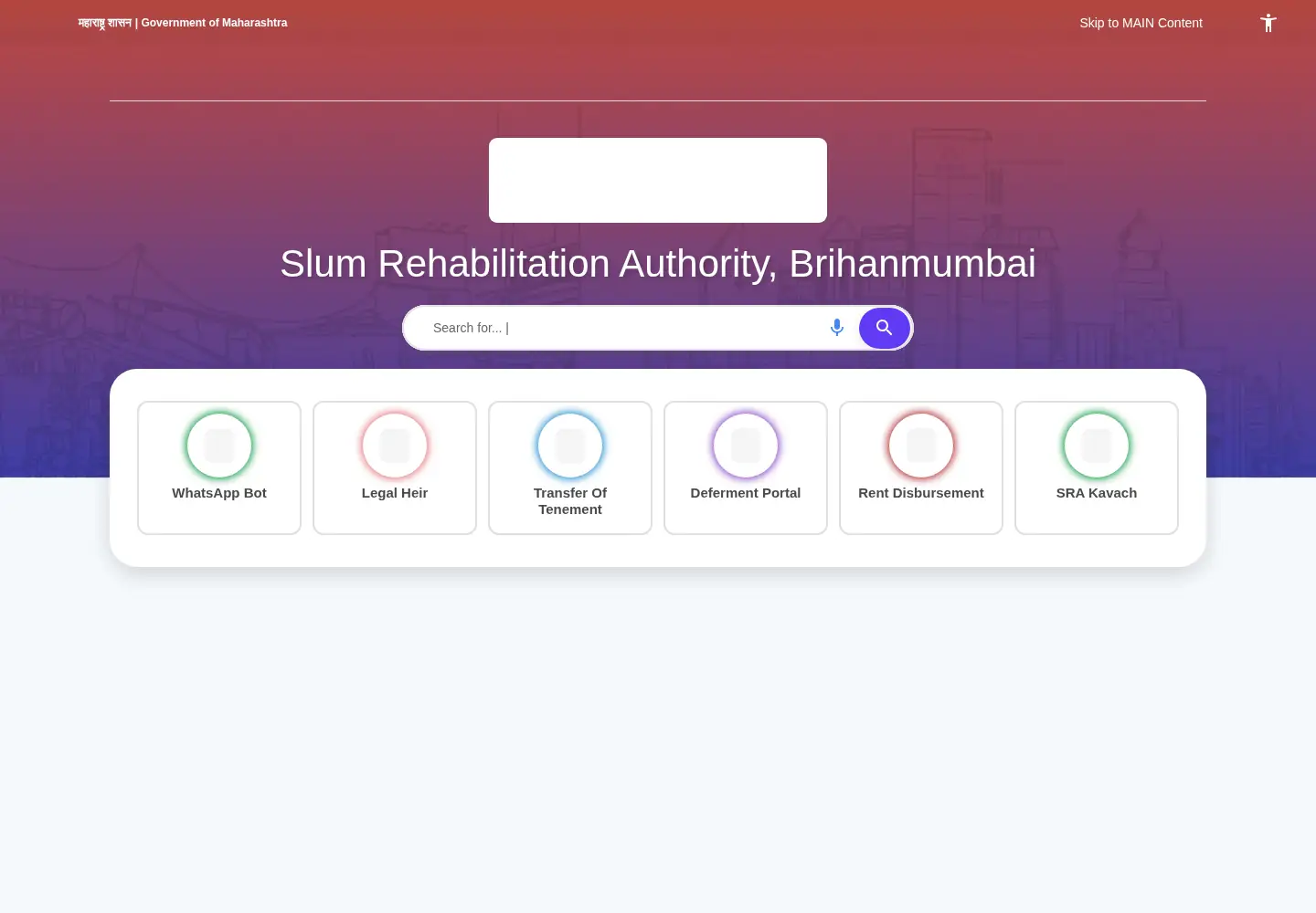 Screenshot of sra.gov.in
