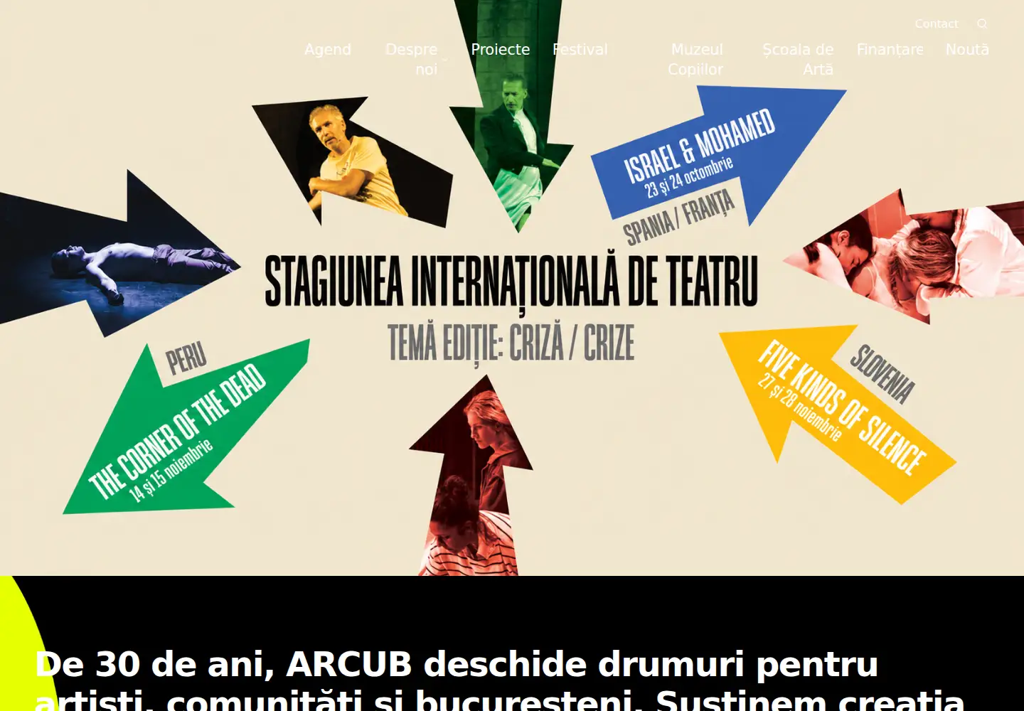 Screenshot of arcub.ro
