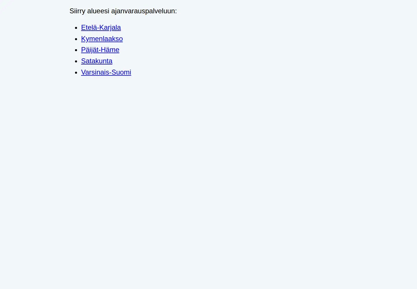 Captured homepage of hyvis.fi in the current scan