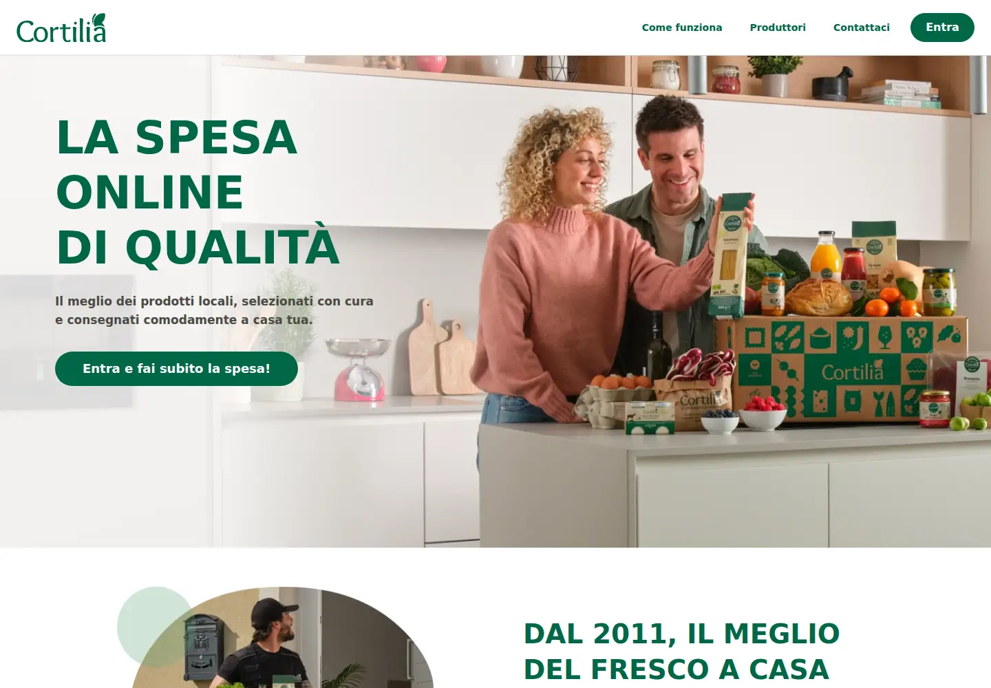 Screenshot of cortilia.it