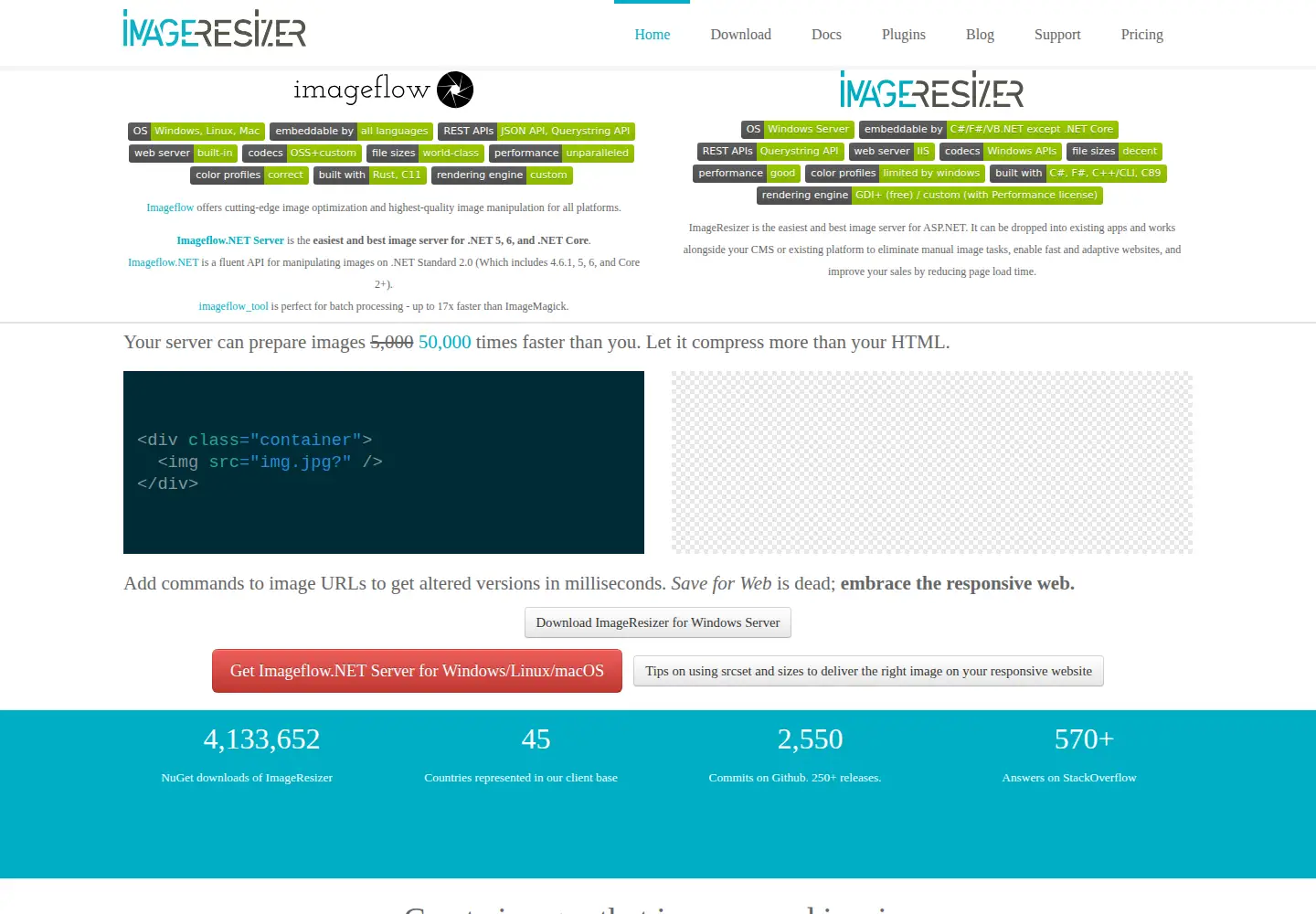 Screenshot of imageresizing.net