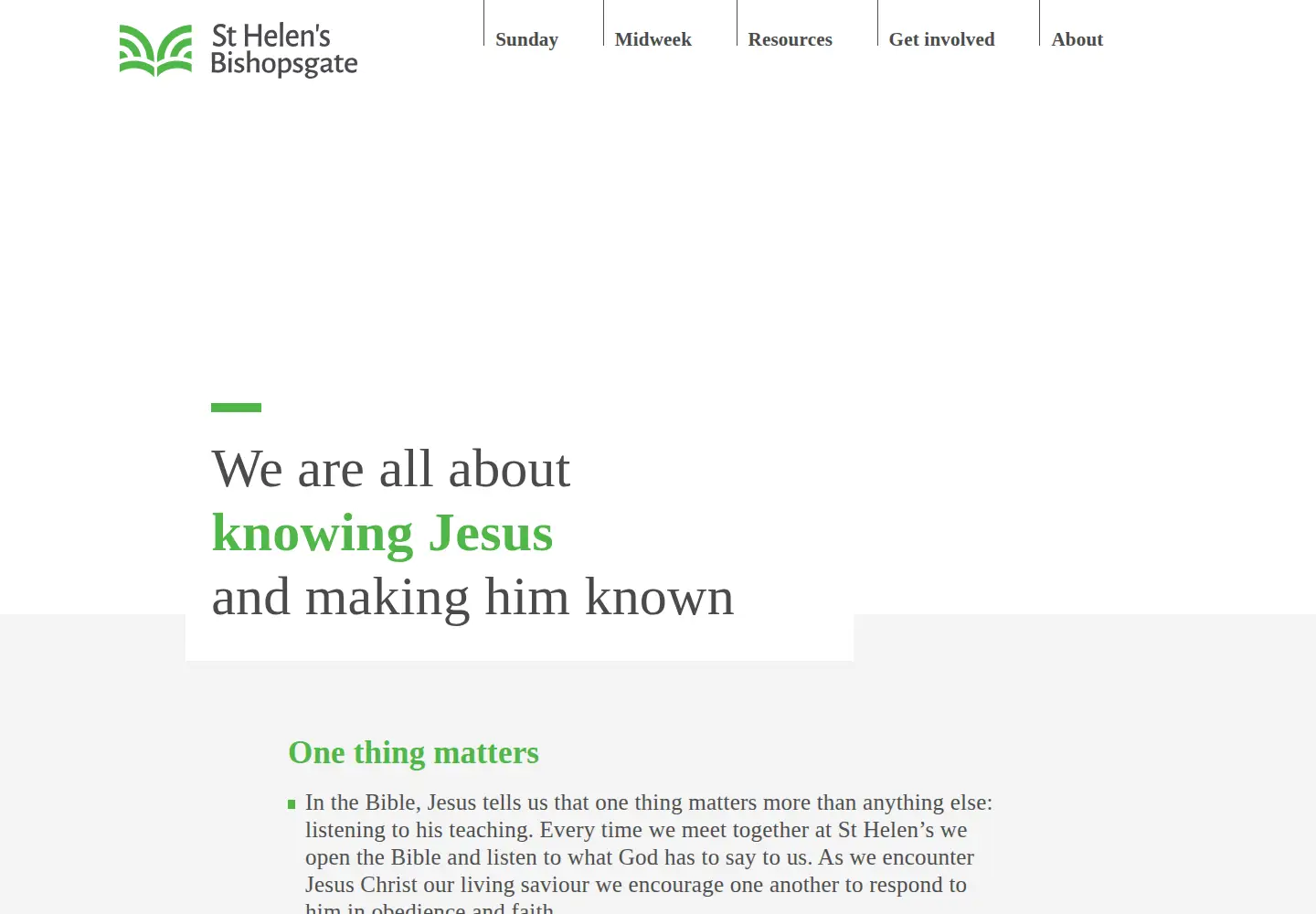 Captured homepage of st-helens.org.uk in the current scan