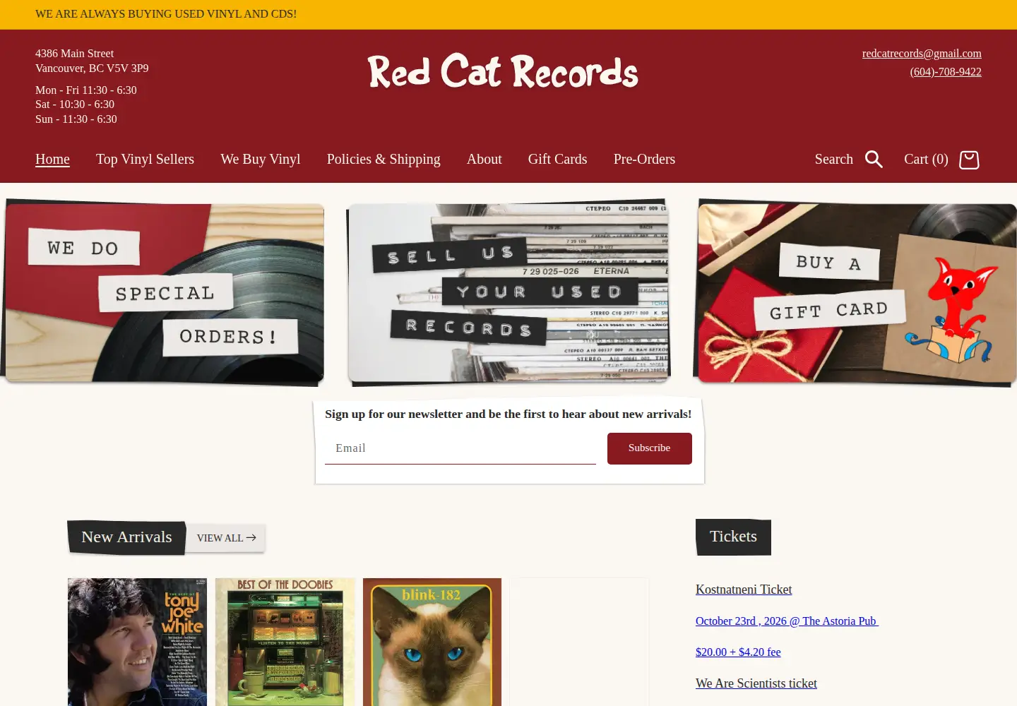 Screenshot of redcat.ca