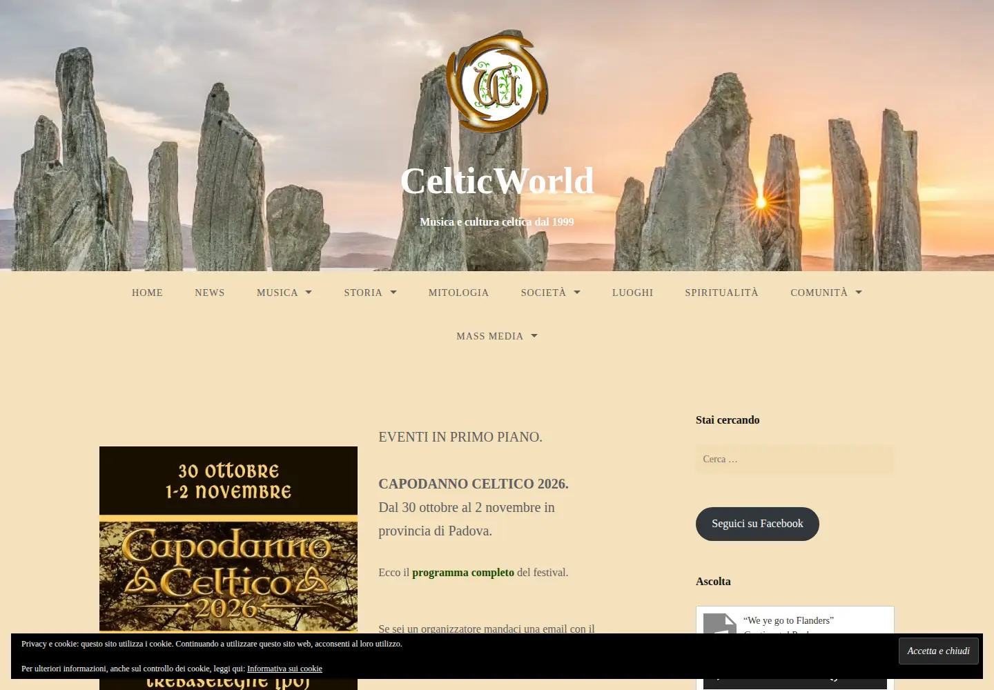 Screenshot of celticworld.it