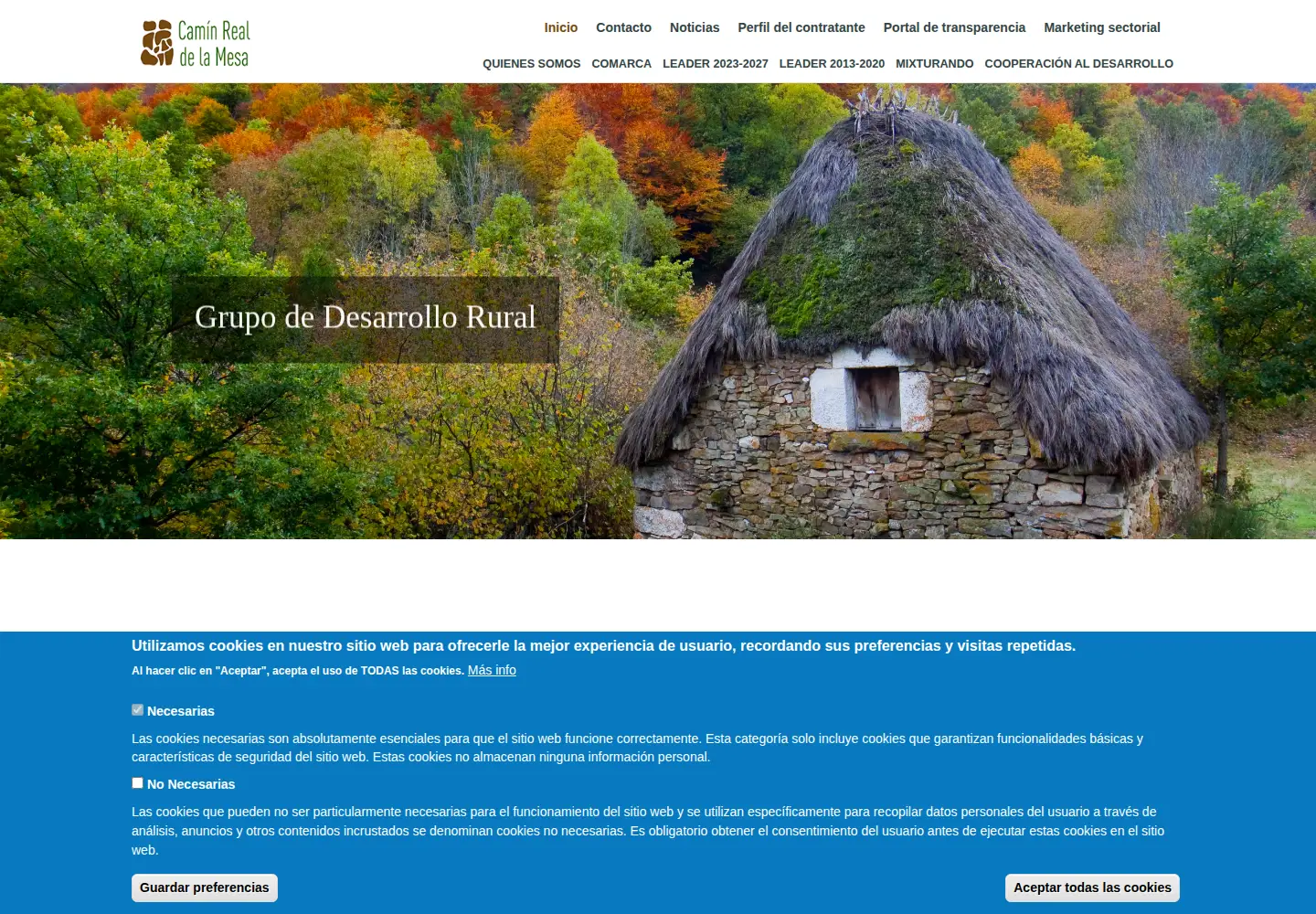Screenshot of caminrealdelamesa.es