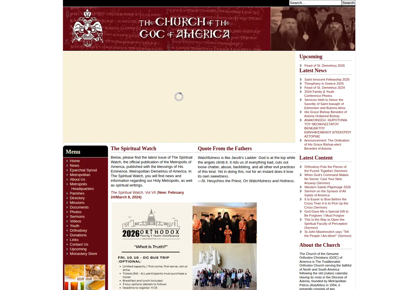 Screenshot of hotca.org