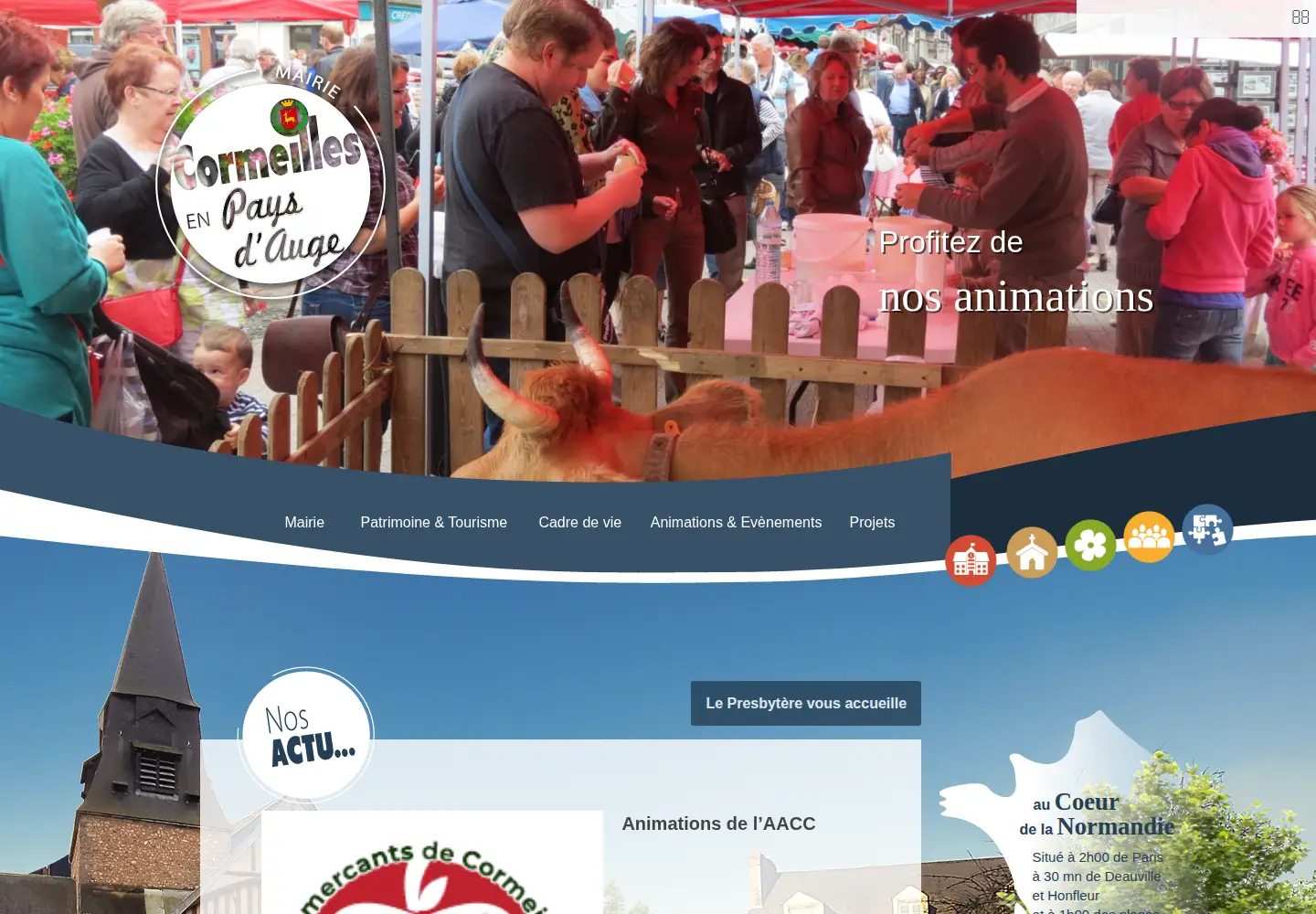 Screenshot of cormeillesenauge.com