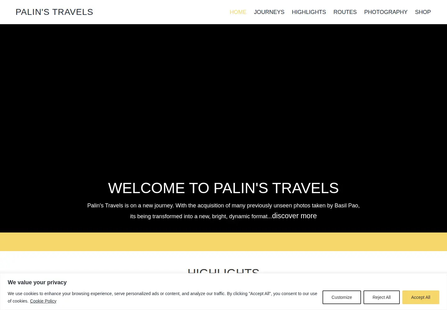 Screenshot of palinstravels.co.uk
