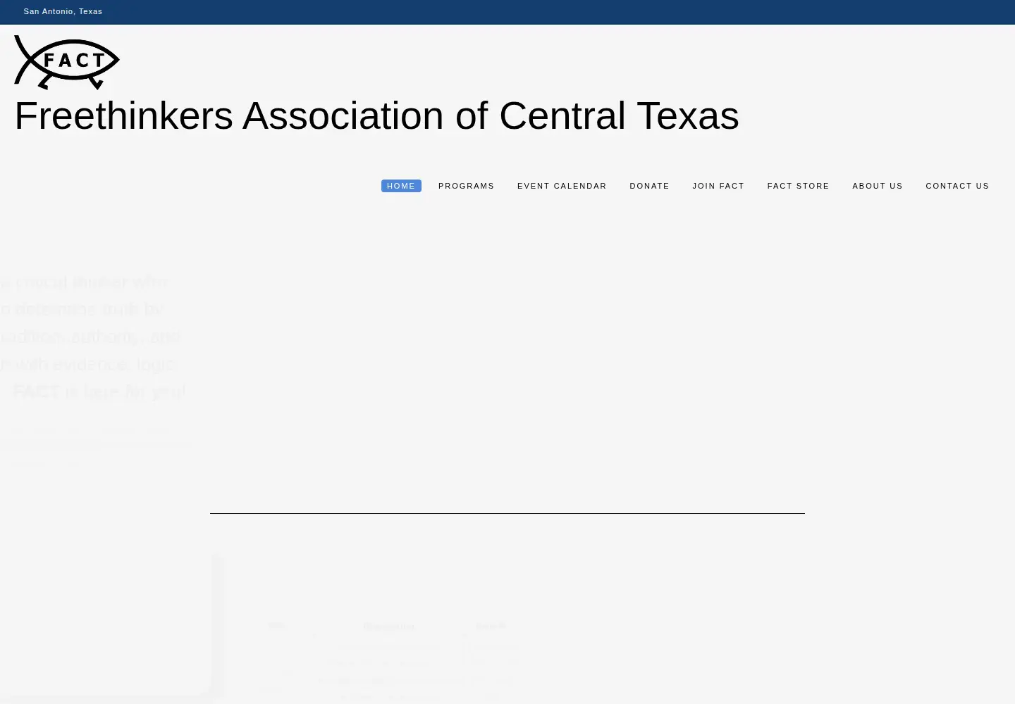 Screenshot of freethinkersact.org