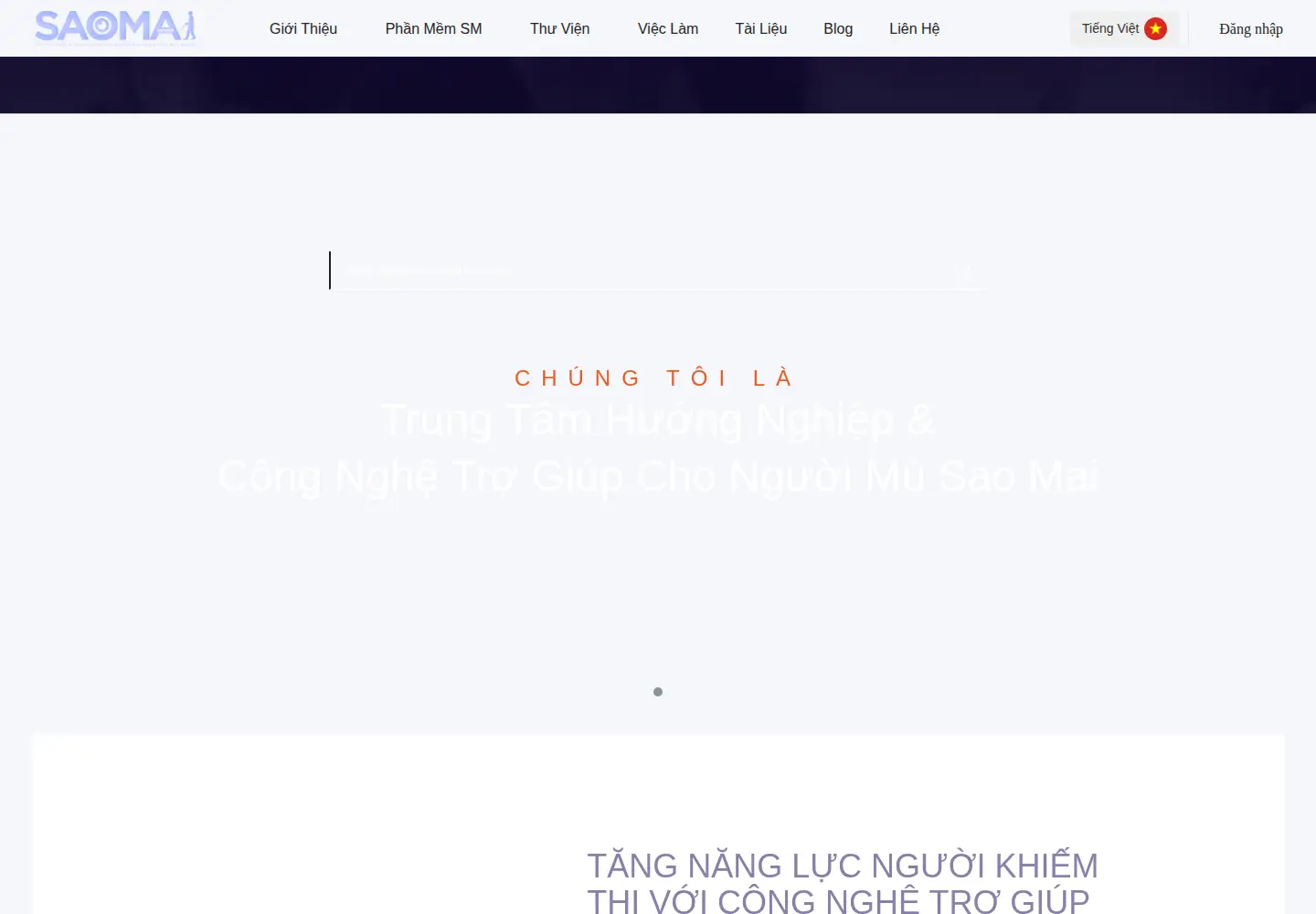 Screenshot of saomaicenter.org
