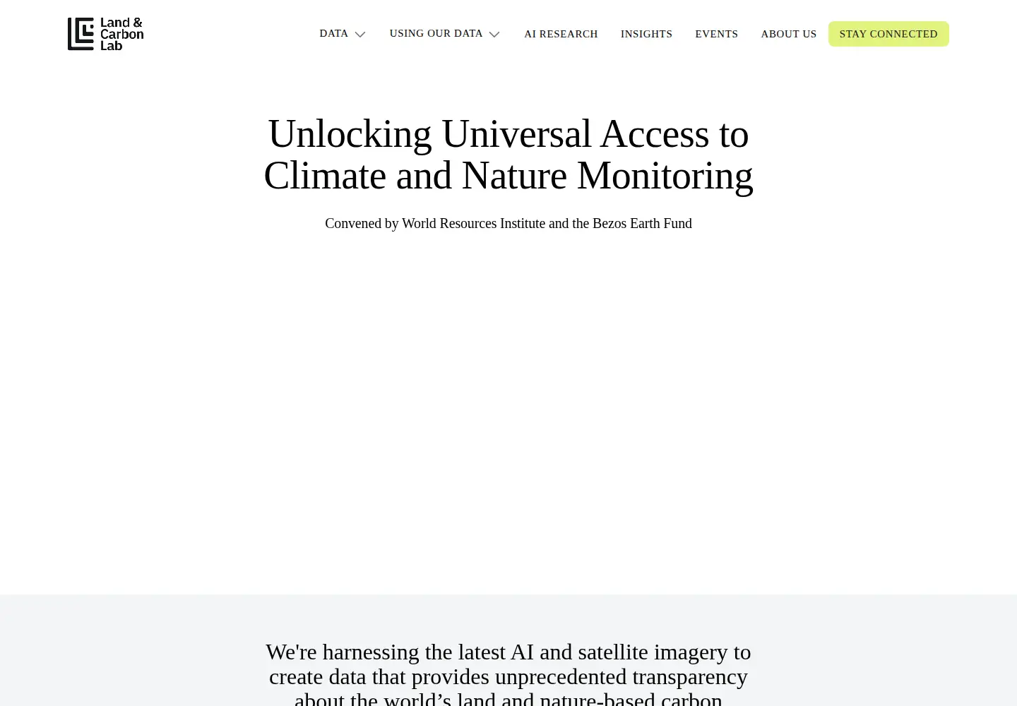 Screenshot of landcarbonlab.org