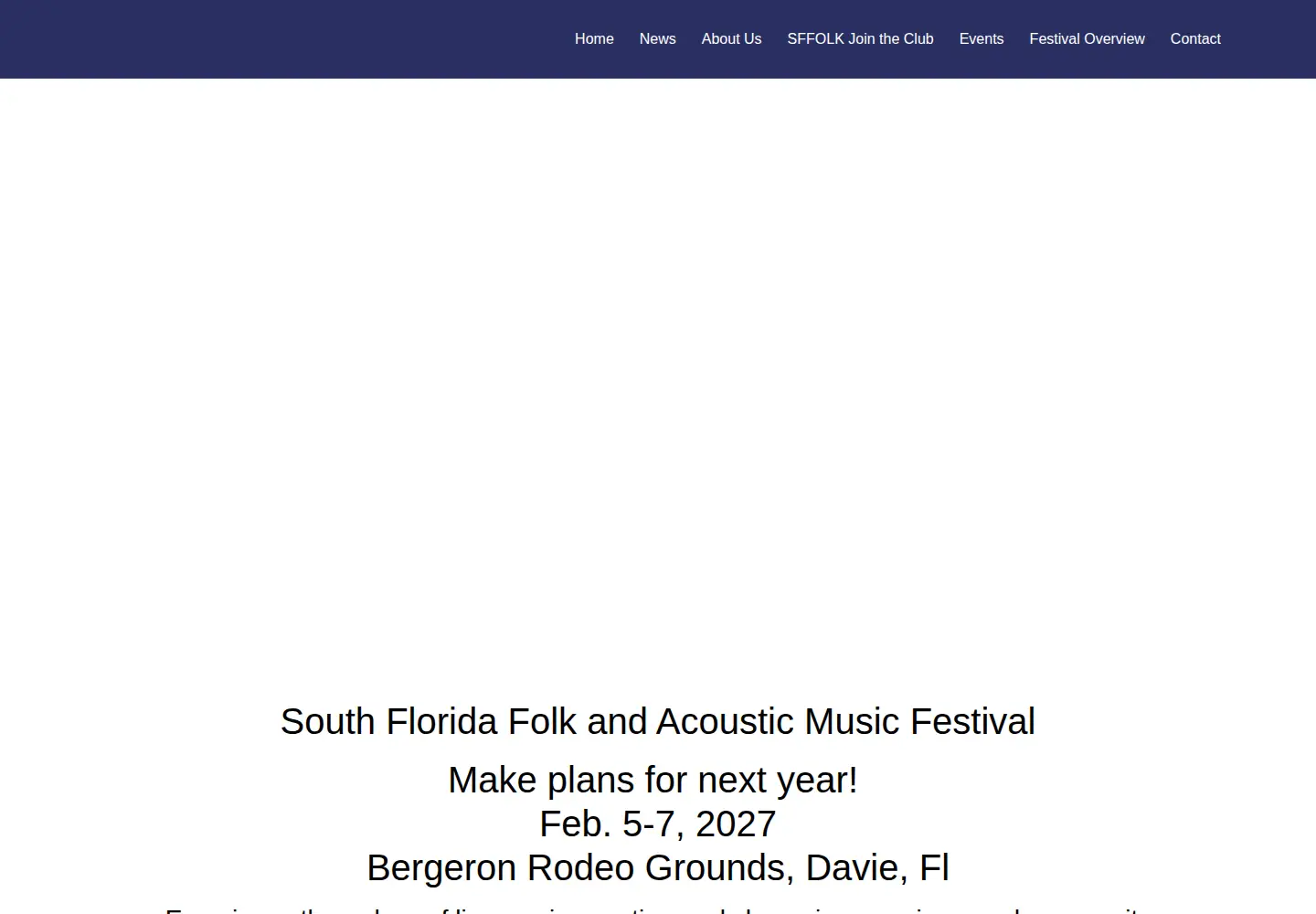 Screenshot of browardfolkclub.com