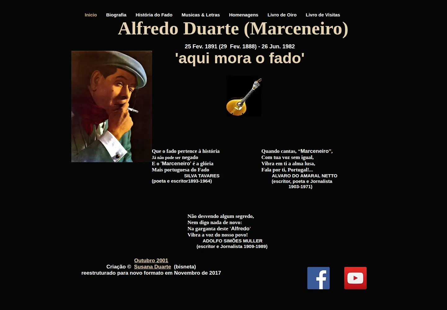 Screenshot of alfredomarceneiro.com