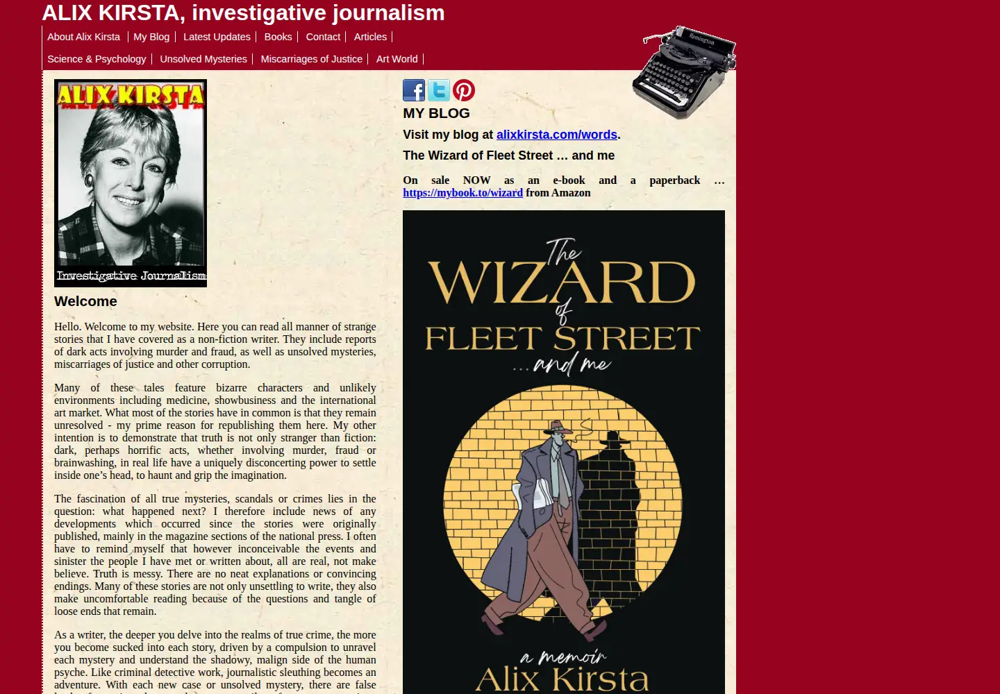 Screenshot of alixkirsta.com